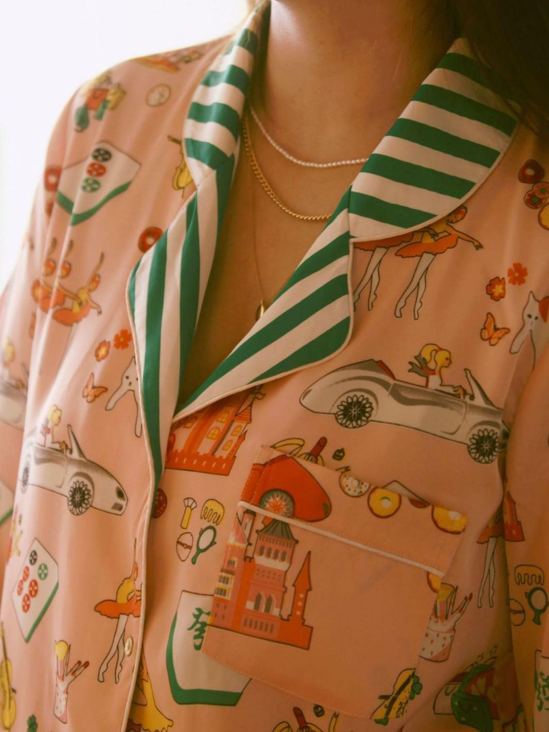 Luxury Mahjong Queen Pajama Set-Massicos