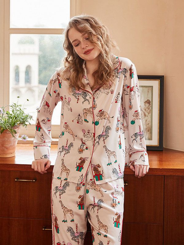 Circus Print Pajama Set-Massicos