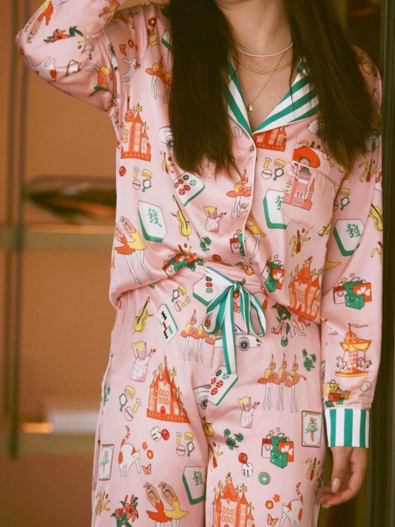 Luxury Mahjong Queen Pajama Set-Massicos
