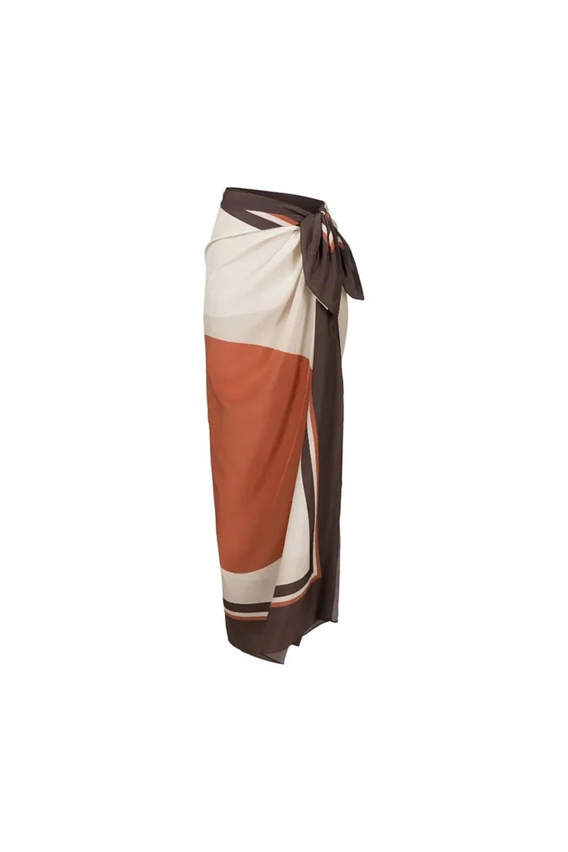 Luxury Reversible Swimsuit with Hermes-Inspired Print-ROVOLE