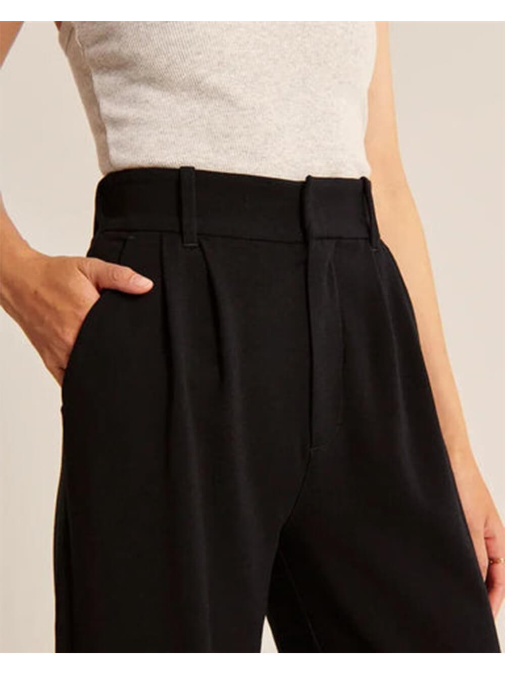 Wide Leg Tailored Pants-Massicos