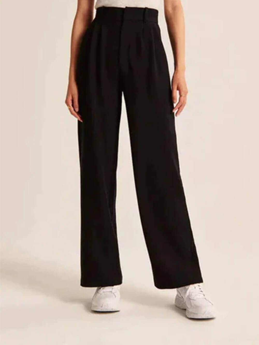 Wide Leg Tailored Pants-Massicos