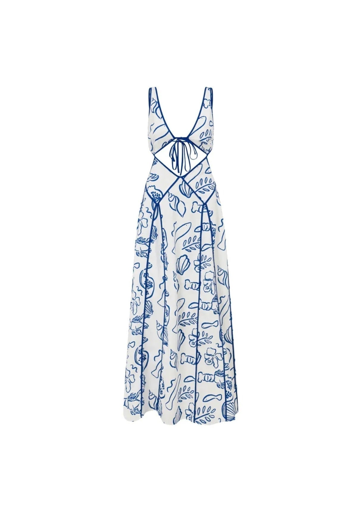 Shoreline Chic Maxi Dress-Massicos