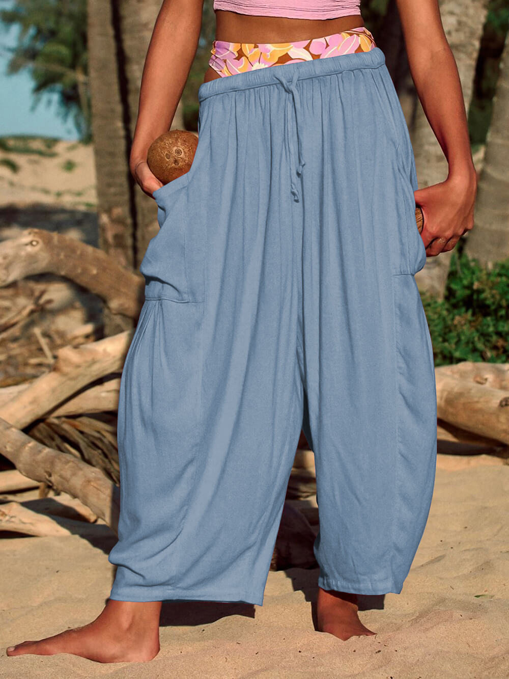 Comfortable Wide-Leg Yoga Pants-Massicos