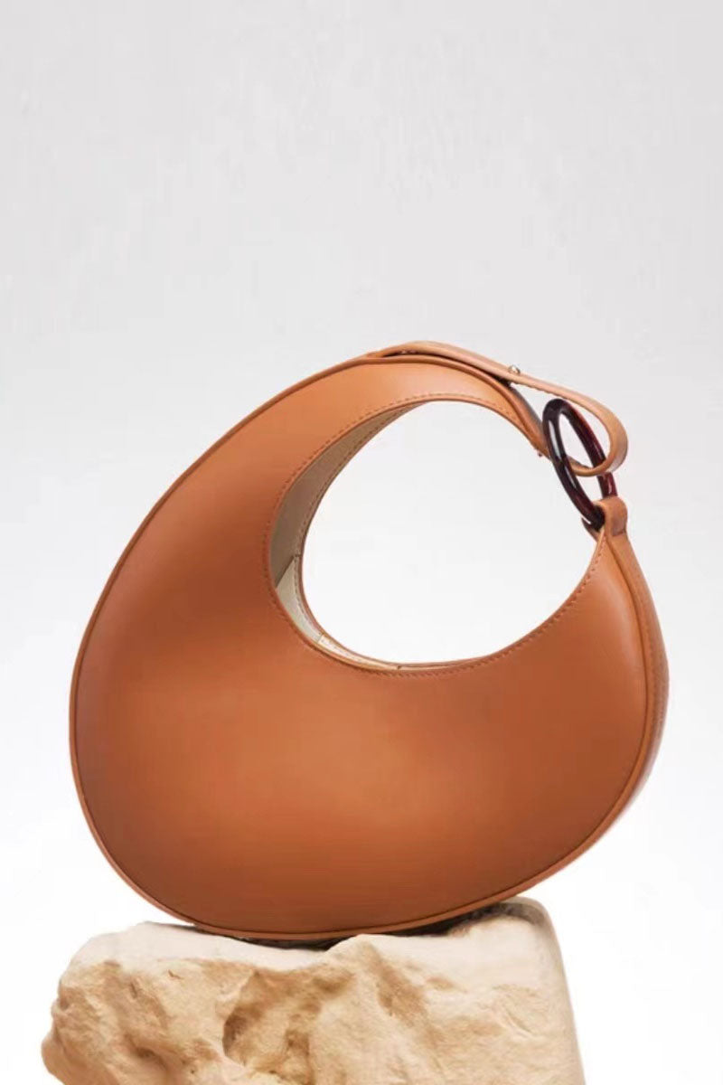 Italian Niche Design Crescent Hobo Shoulder Bag-ROVOLE