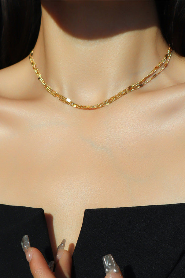 Gold Plated Seraphina Necklace-ROVOLE