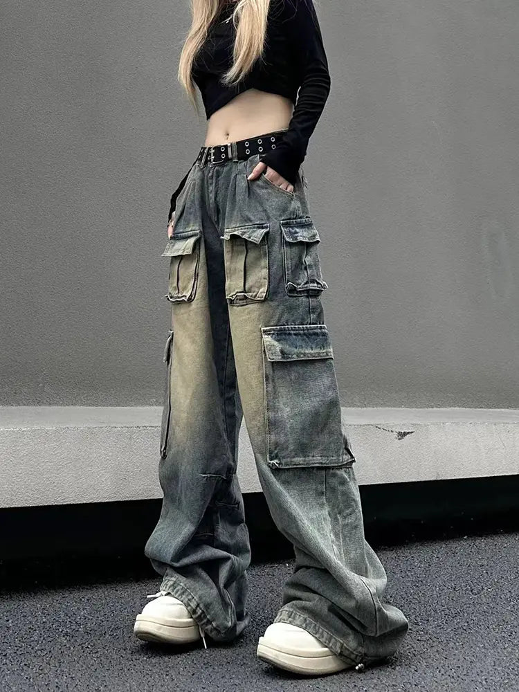 High-Street American Cargo Jeans-Massicos