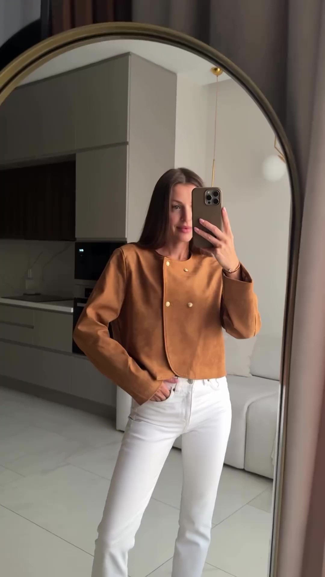 Trafni short cowhide jacket-Massicos