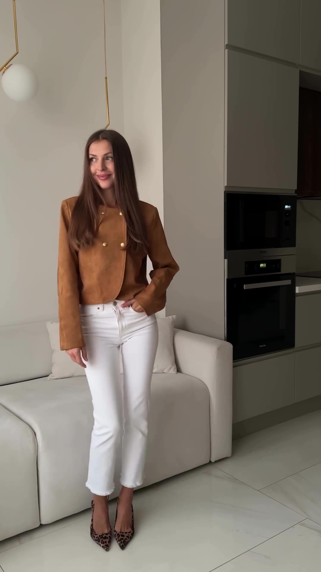 Trafni short cowhide jacket-Massicos