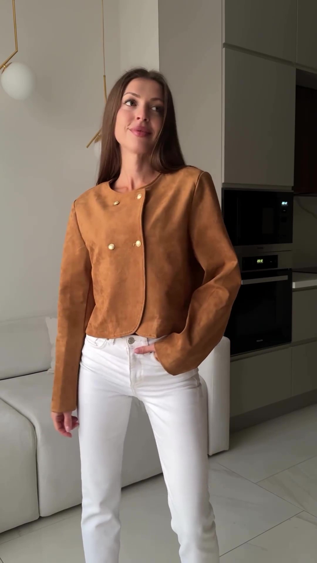 Trafni short cowhide jacket-Massicos
