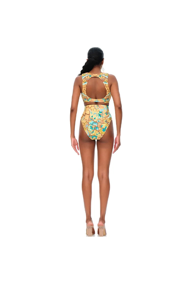 Boho Tassel Tribal Print Bikini Set-ROVOLE