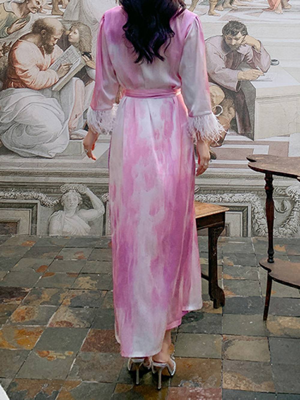 Feather Party Painting Pajamas Set-Massicos