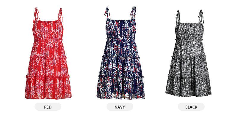 Summer Sling Floral Dress-Massicos
