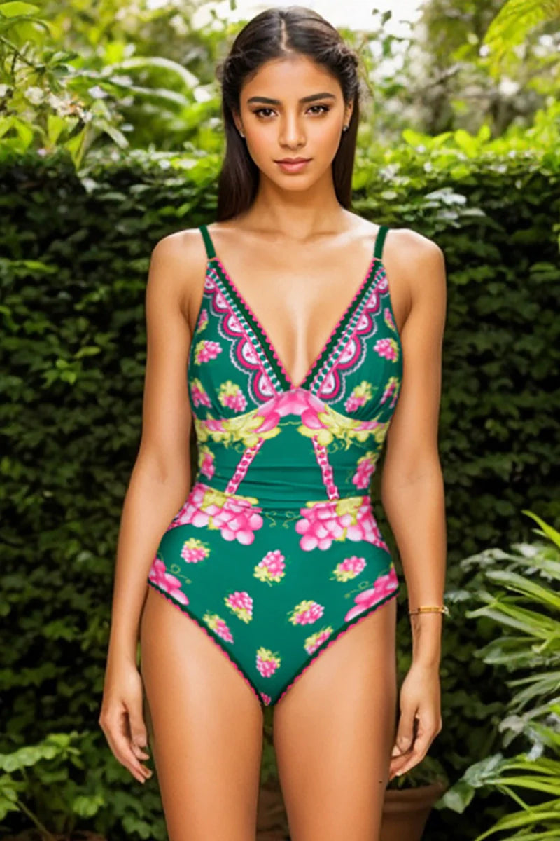 Deep V Cami Maxi Dress Swimsuit Set-ROVOLE