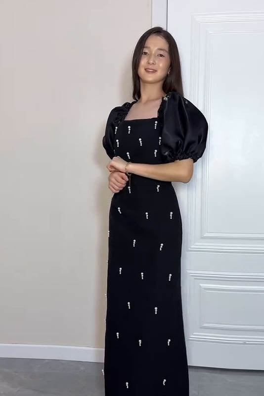 Echoes of the Past – Polka Dot Bodycon Dress-ROVOLE