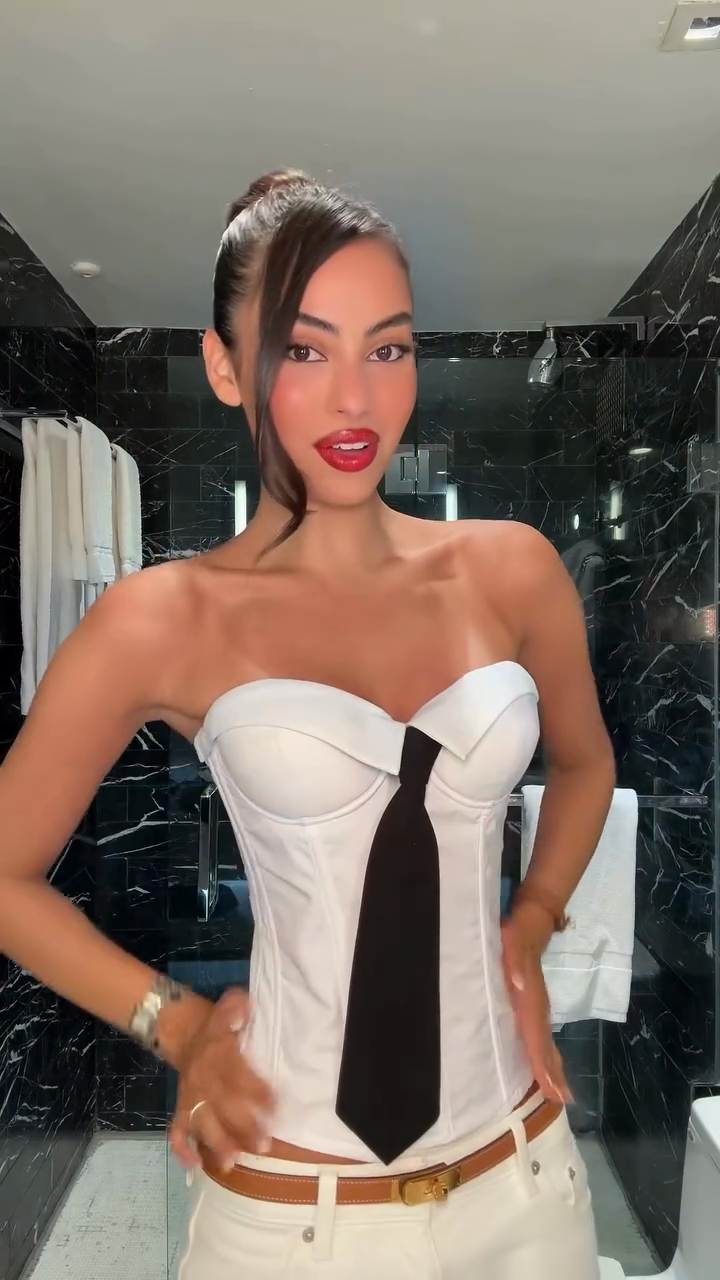 Sweetheart Neckline Necktie Accent Corset Tube Top-Massicos