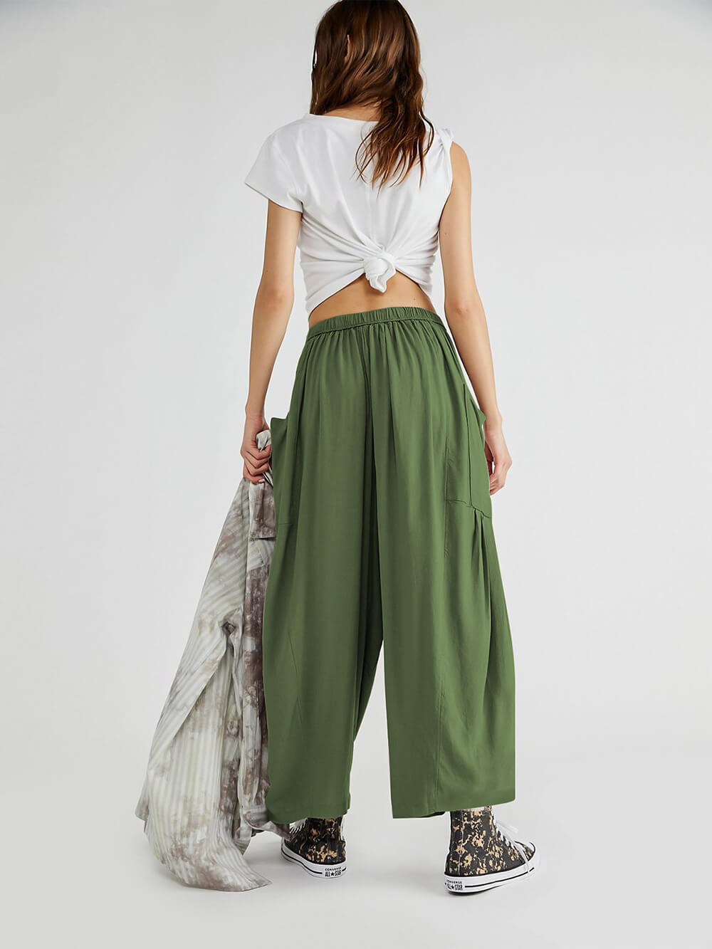 Comfortable Wide-Leg Yoga Pants-Massicos
