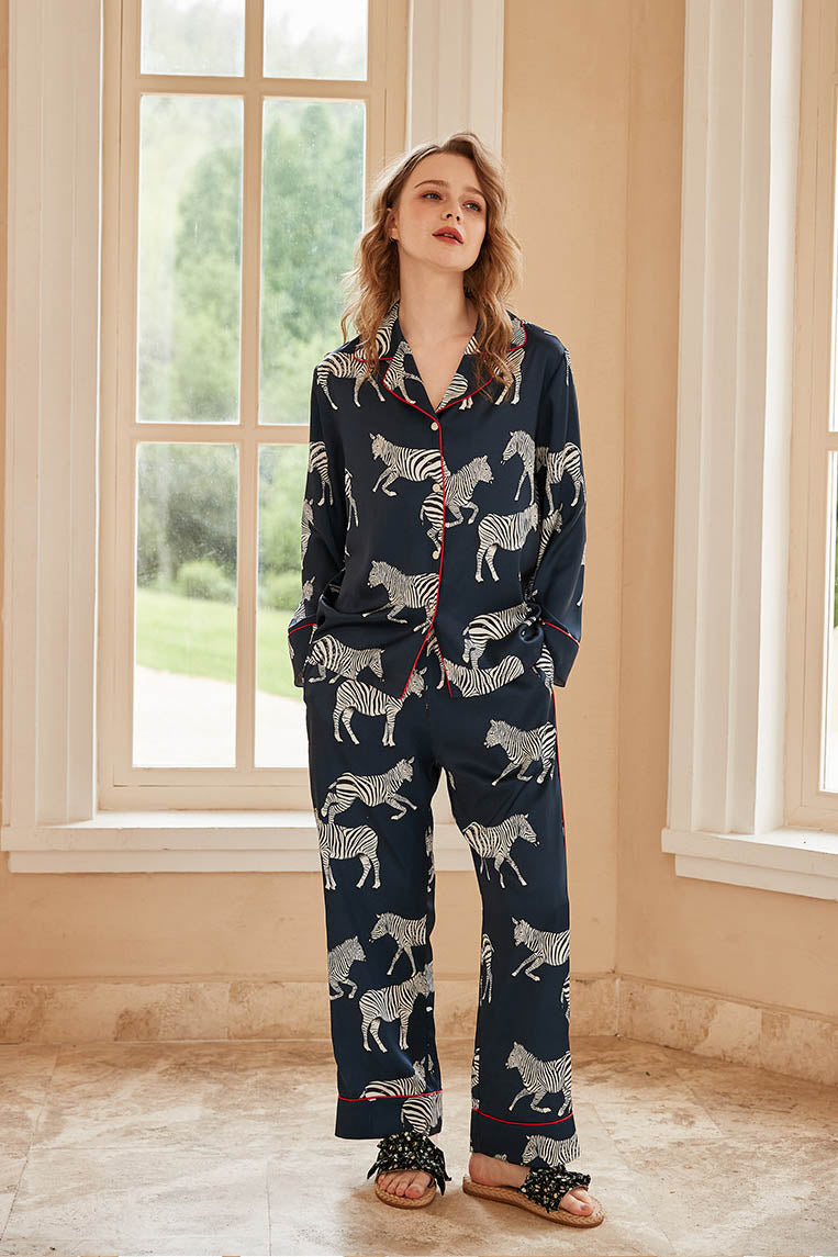 Zebra Print Pajama Set-ROVOLE