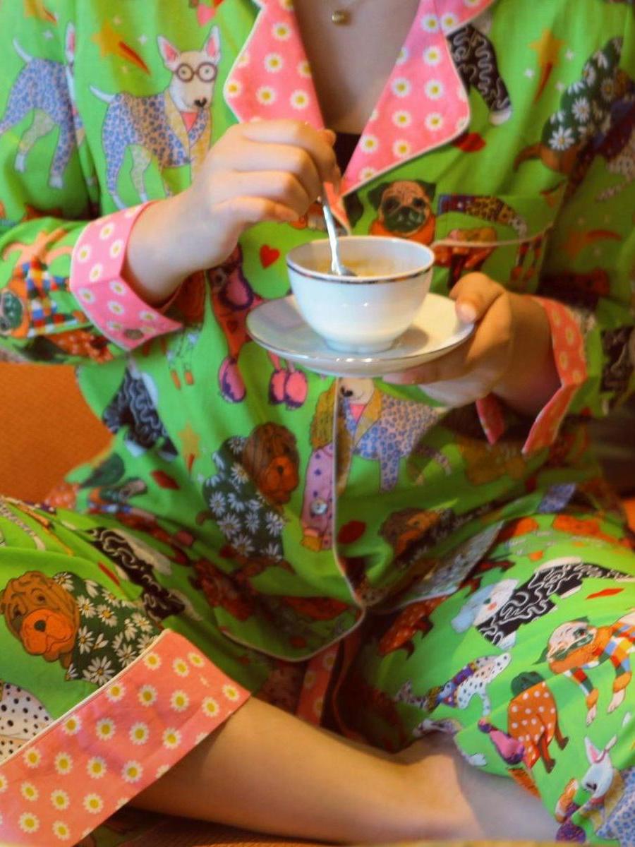Artistic Illustration Pajama Set-Massicos