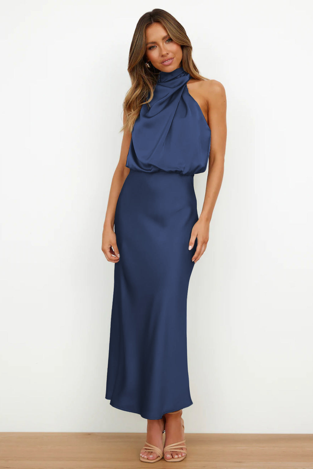 Esther Maxi Dress - Blue-ROVOLE