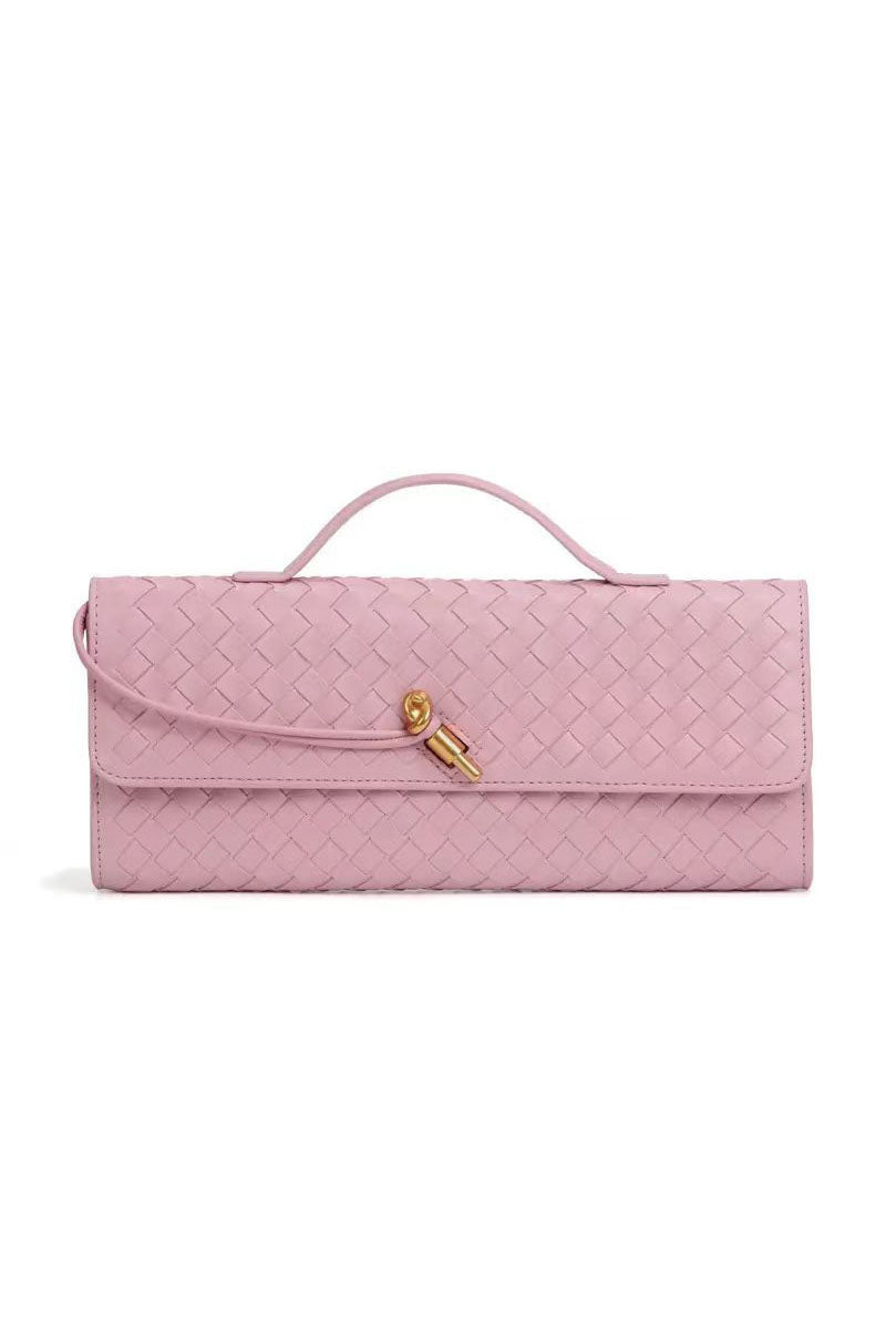 Woven Design Evening Clutch Bag-ROVOLE