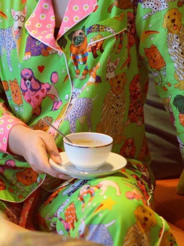 Artistic Illustration Pajama Set-Massicos
