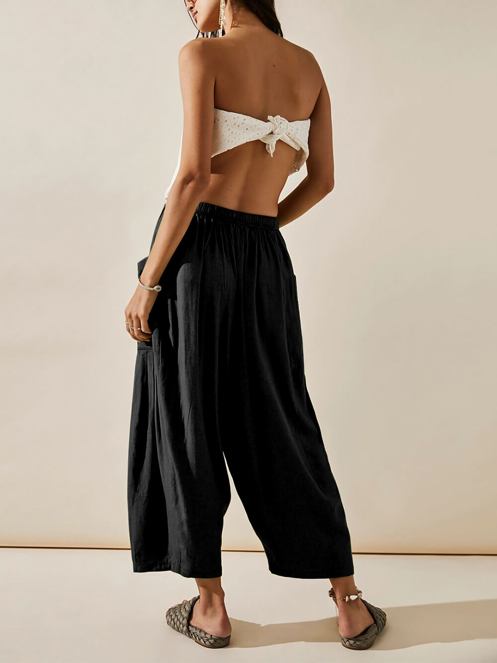 Comfortable Wide-Leg Yoga Pants-Massicos