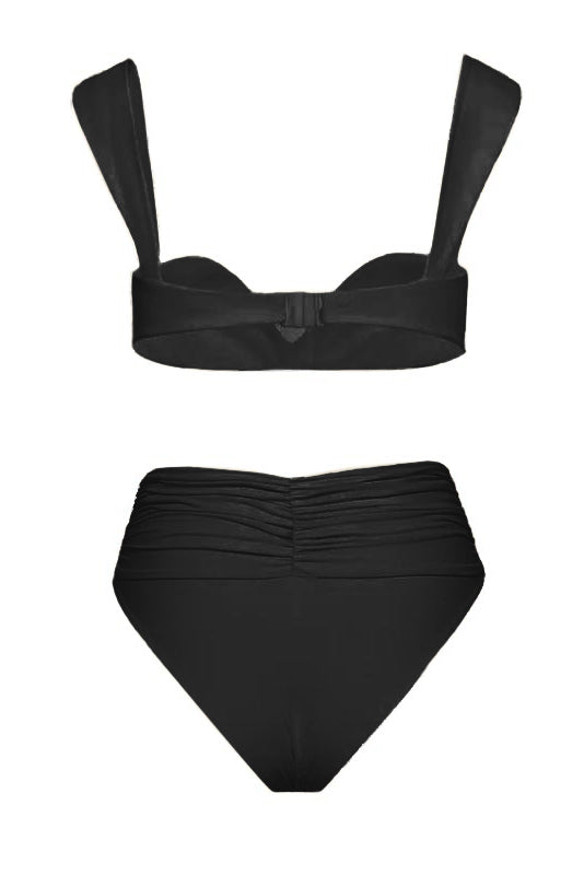 Embellished Ruched Bikini Set-ROVOLE