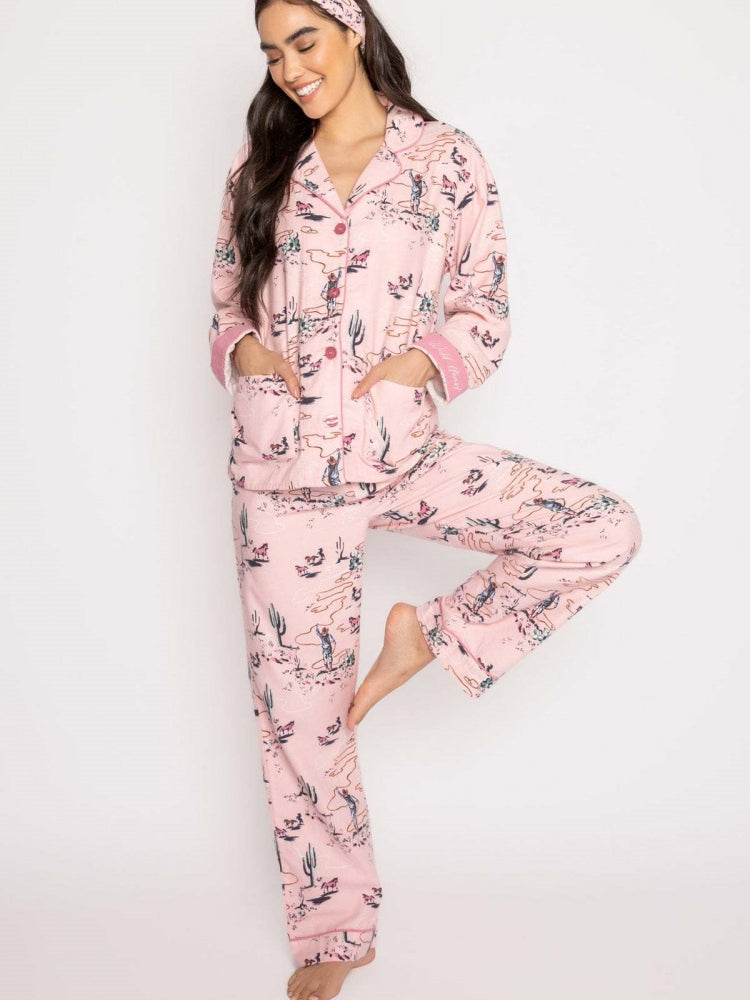 Western Desert Print Pajama Set-Massicos