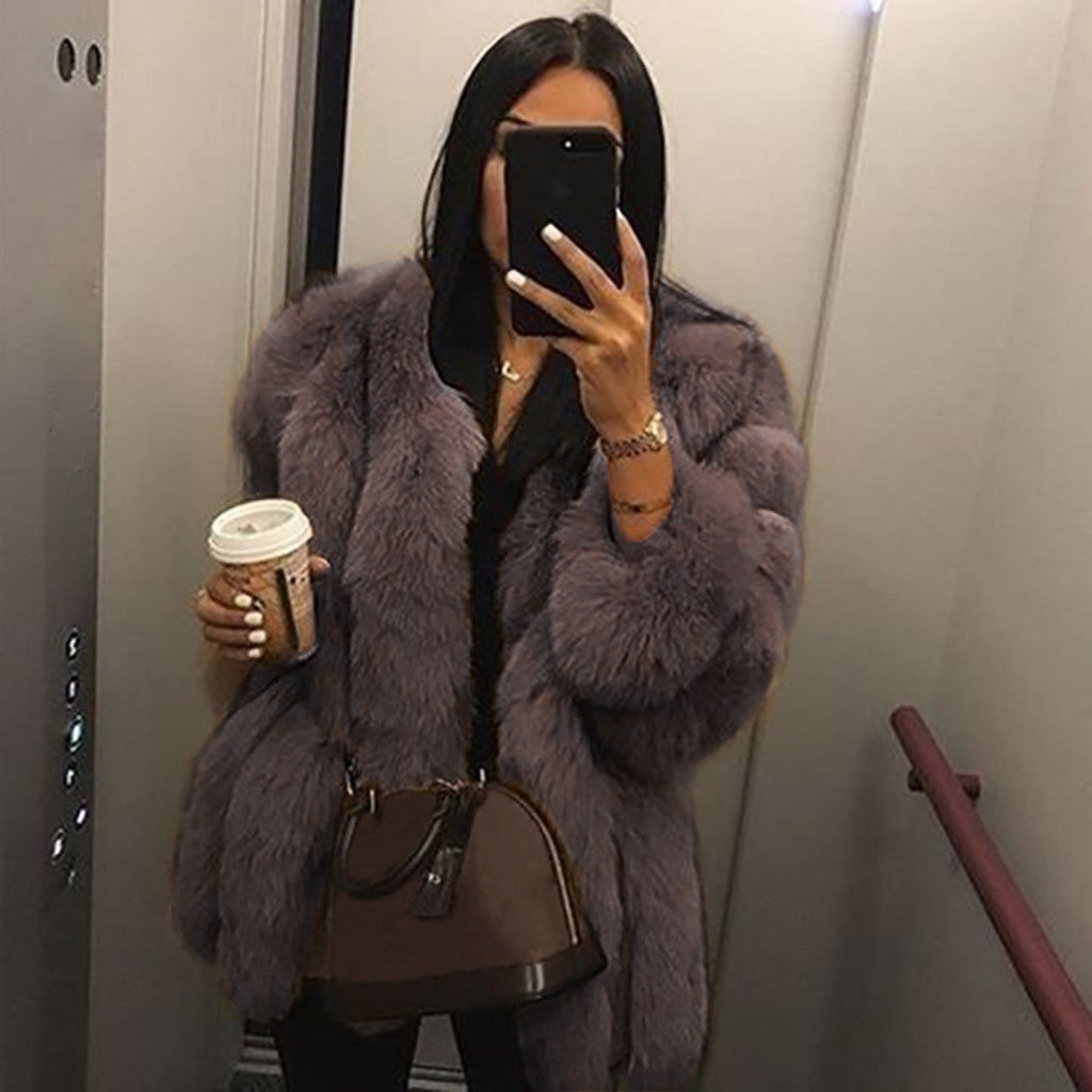 Faux Fur Coat-ROVOLE