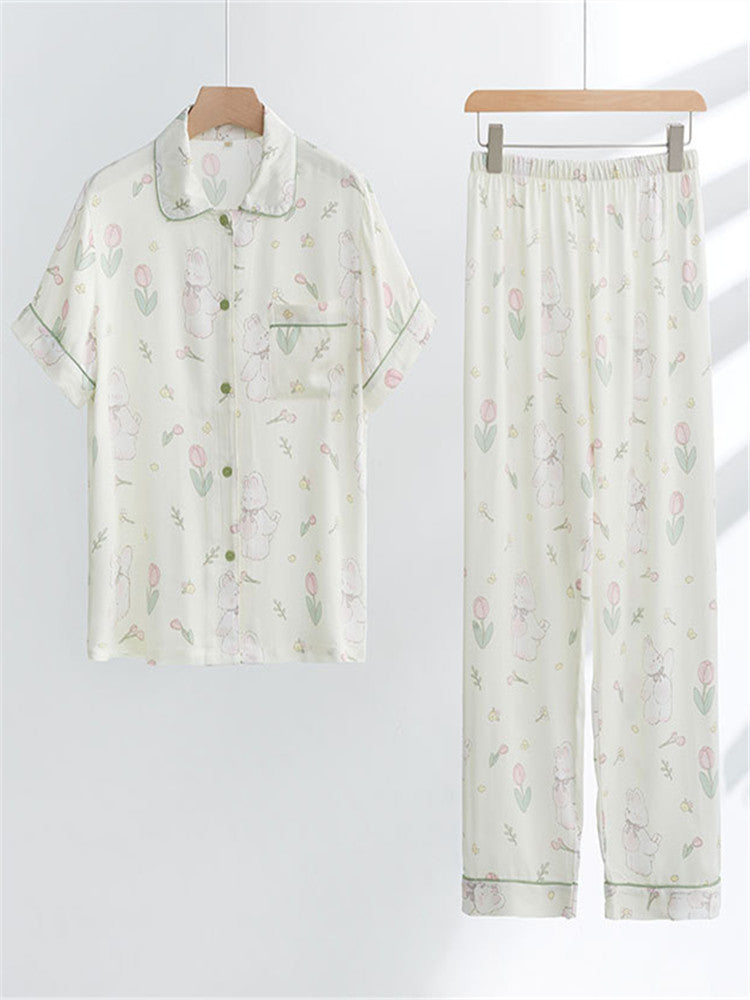 Bamboo Cotton Gauze Sleepwear Set-Massicos