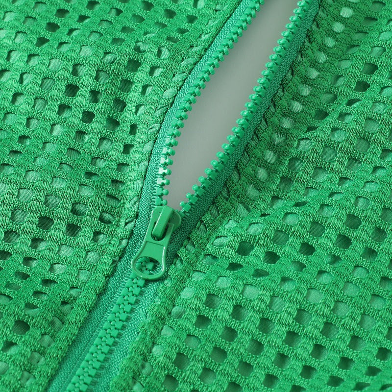 Emerald Maxi Dress V-neckline-ROVOLE