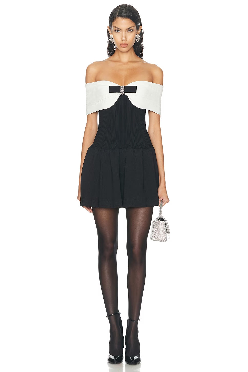 Chanel Style One Shoulder Short Dress-ROVOLE