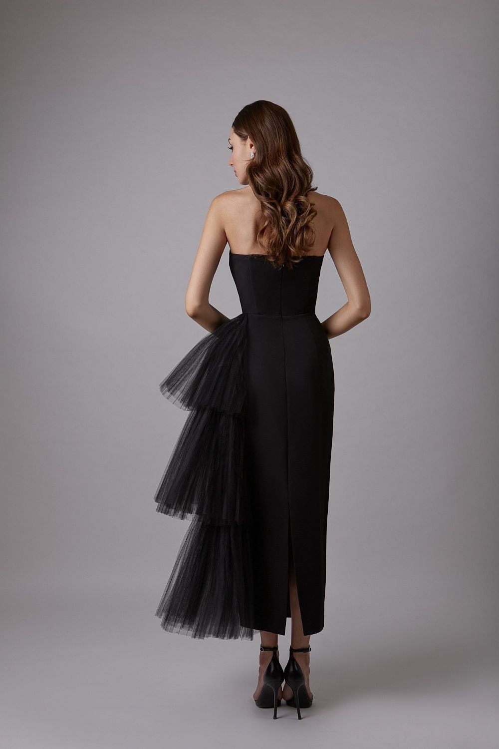 Niche French Bodycon Strapless Evening Maxi Dress-ROVOLE