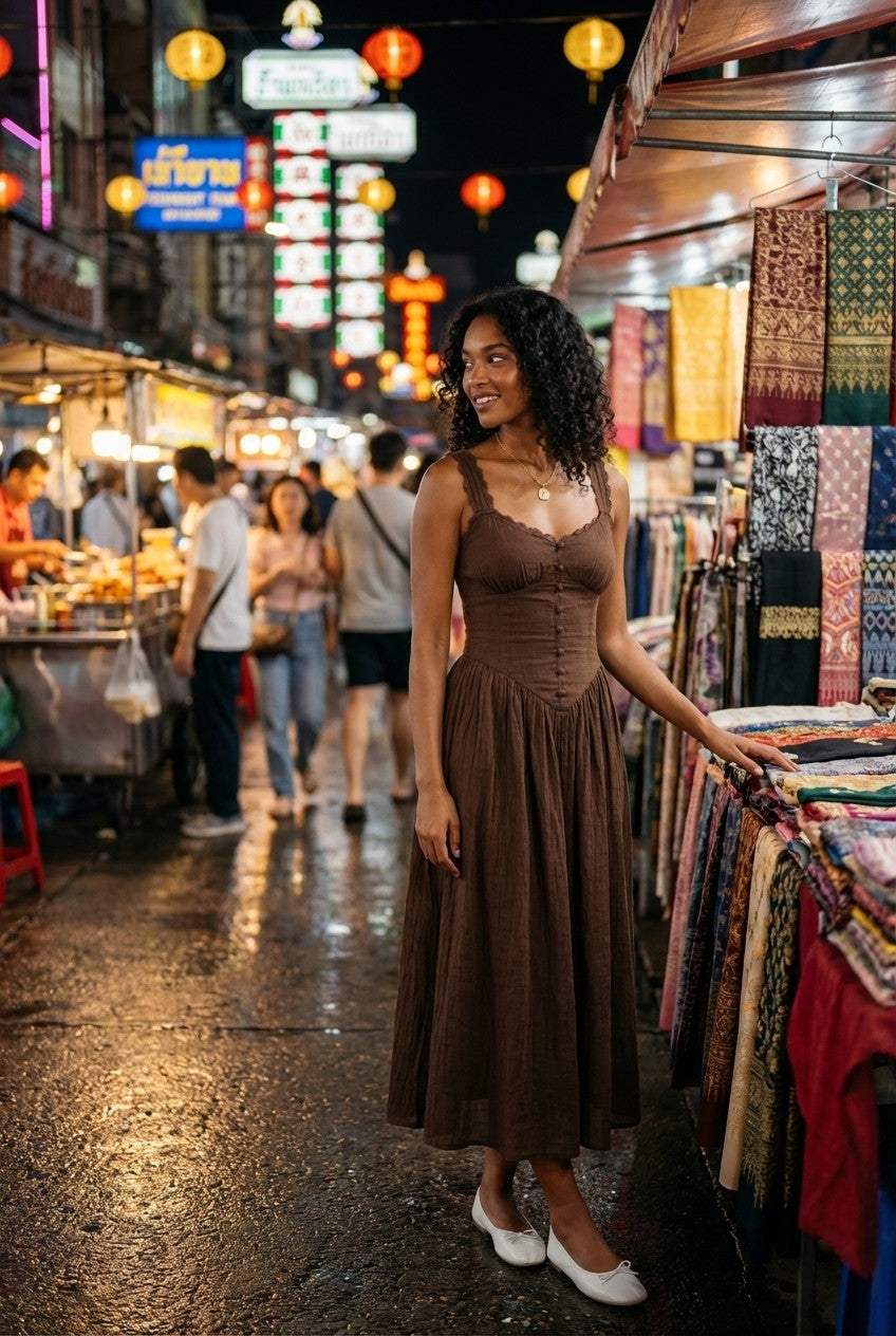 Serena Flow Midi Dress