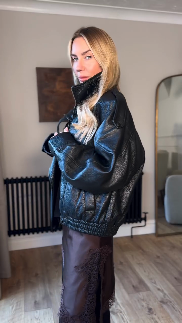 FAUX LEATHER JACKET-Massicos