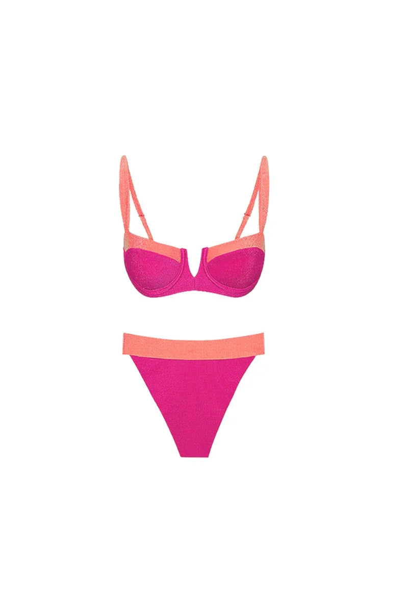 Fluorescent Sexy Bikini Set-ROVOLE