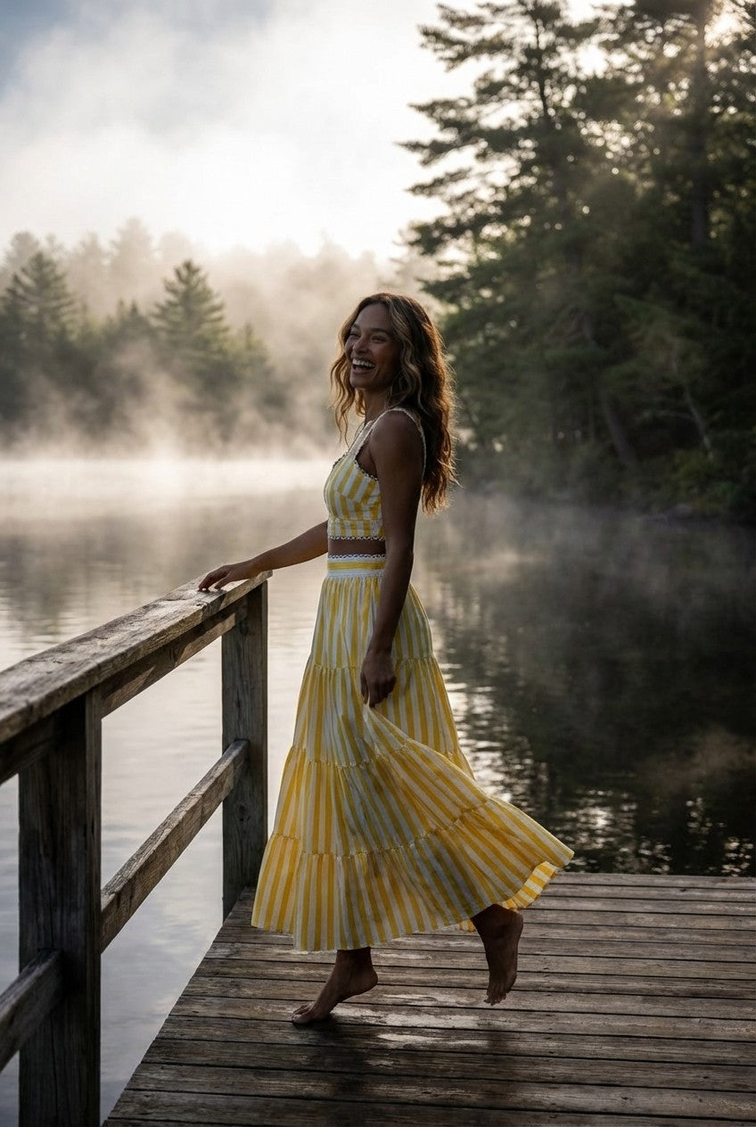 Sunveil Stripe Two-Piece Set