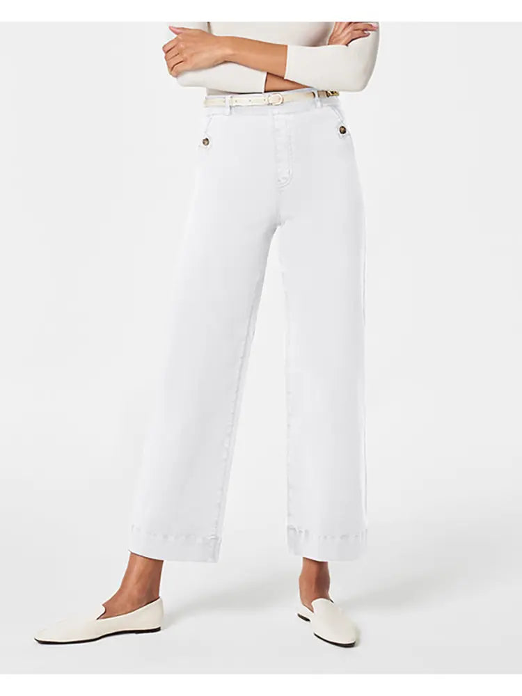 Stretch Wide-Leg Denim-Massicos