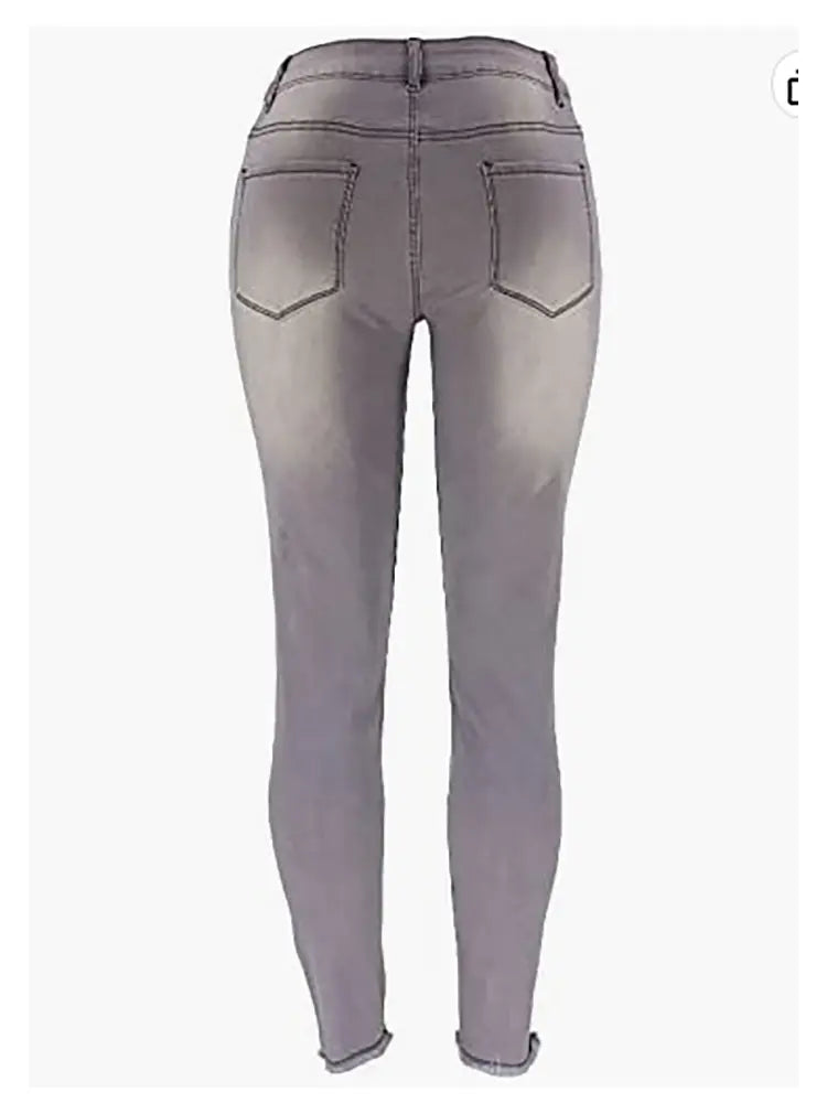 High-Waisted Stretch Skinny Jeans-Massicos