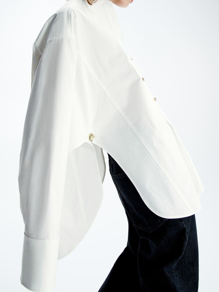 Statement Button Tuxedo Shirt & Fringed Trim Pants-Massicos