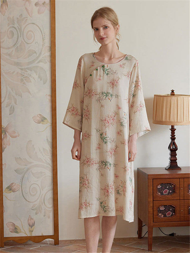 Eco-Friendly  Fiber Printed Pajama Set-Massicos