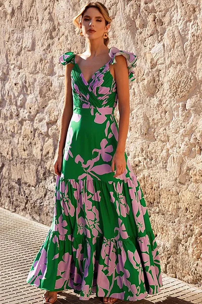 Floral Print Resort Swimsuit Set-ROVOLE
