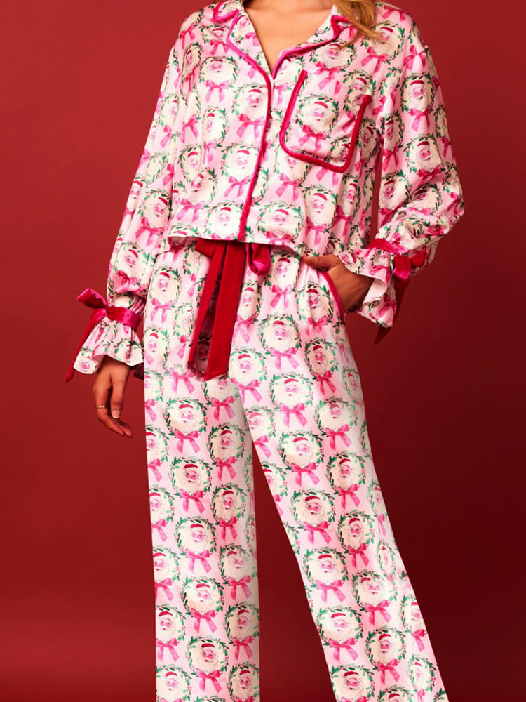 Lightweight Winter Christmas Pajama Set-Massicos