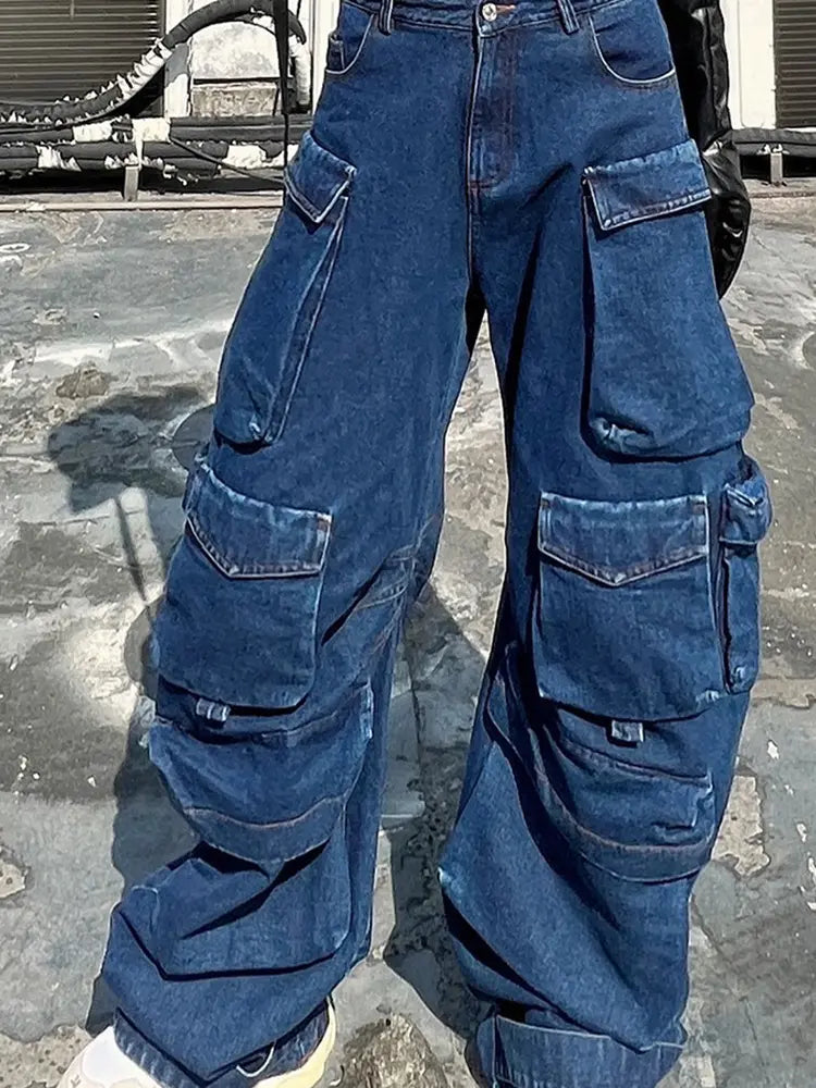 High-Waist Wide-Leg Trousers-Massicos
