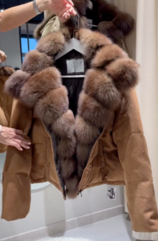 Neutral-colored practical coat-Massicos
