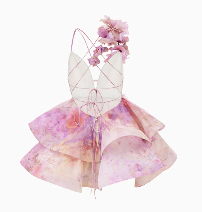 Anemone Backless mini dress-Massicos