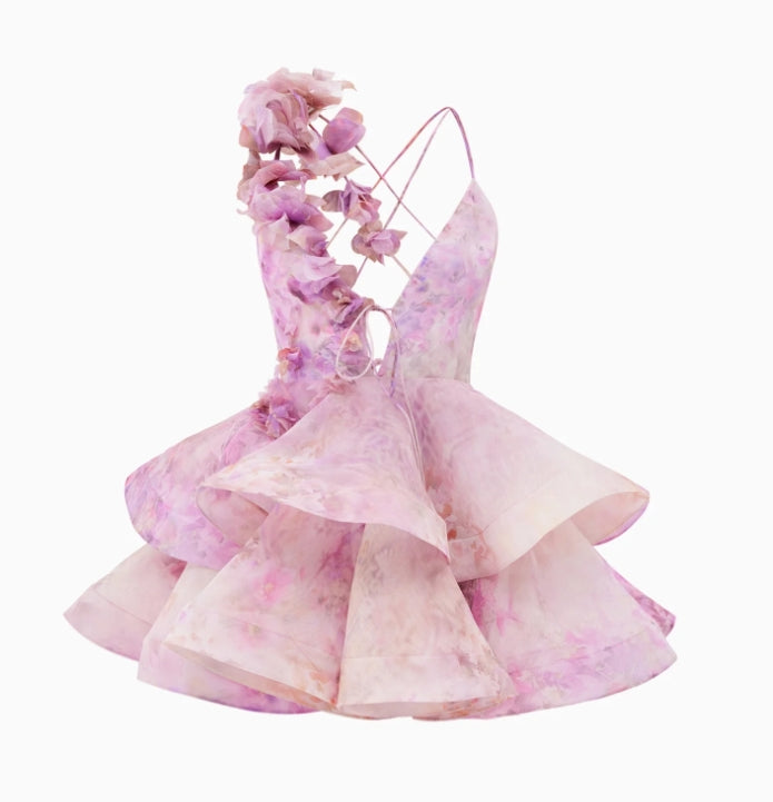 Anemone Backless mini dress-Massicos