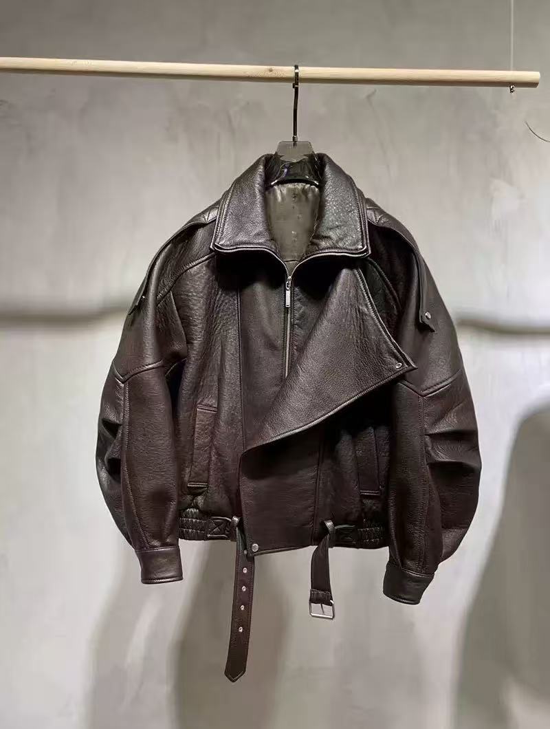FAUX LEATHER JACKET-Massicos