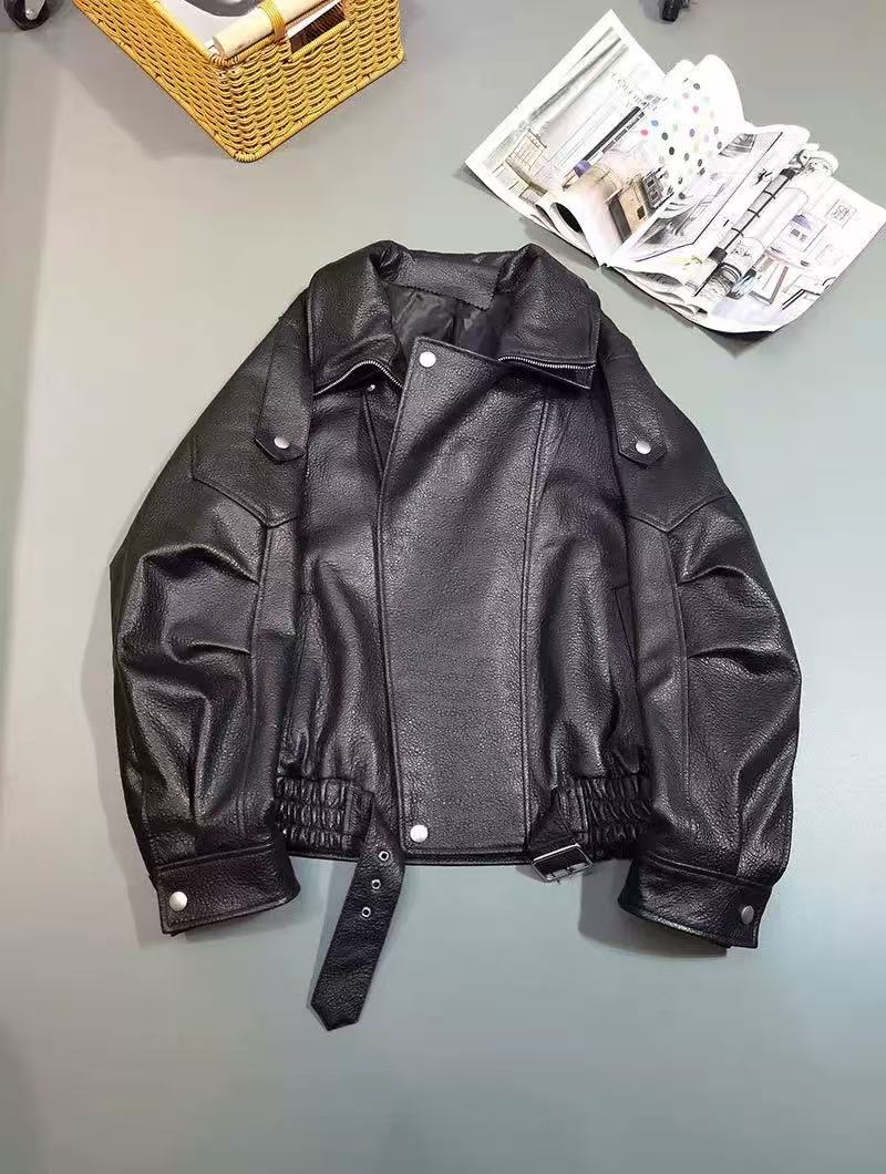 FAUX LEATHER JACKET-Massicos